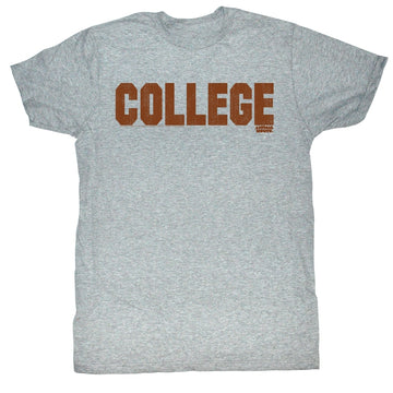 Animal House Mens S/S T-Shirt - Clg Orange - Heather Gray Heather