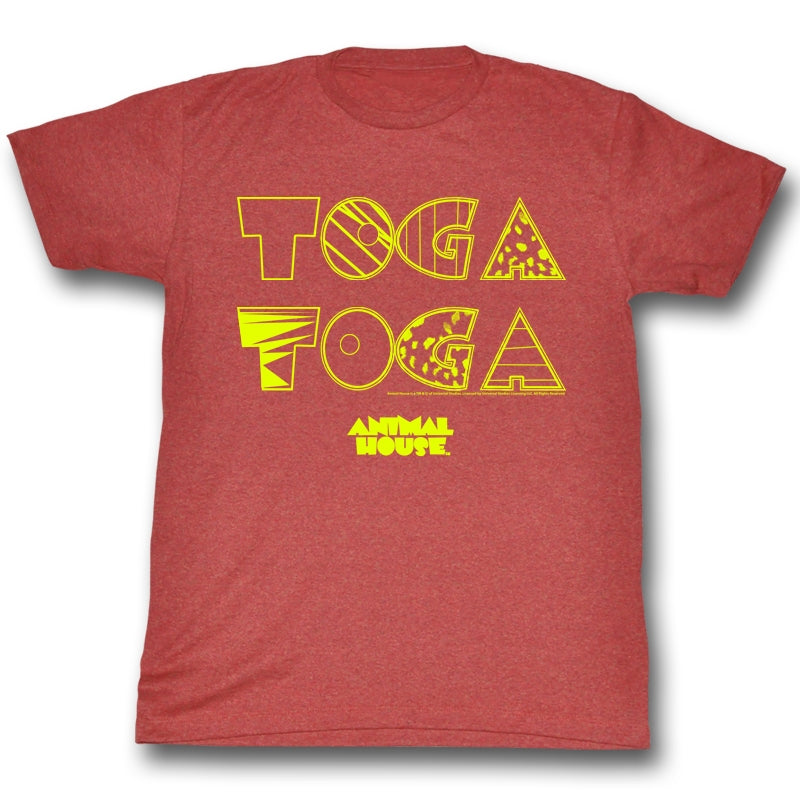 Animal House Mens S/S T-Shirt - Toga2X - Heather Red Heather