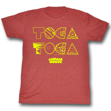 Animal House Mens S/S T-Shirt - Toga2X - Heather Red Heather