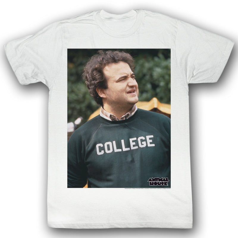 Animal House Mens S/S T-Shirt - Lookn Forward - Solid White