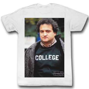 Animal House Mens S/S T-Shirt - Hannukah - Solid White