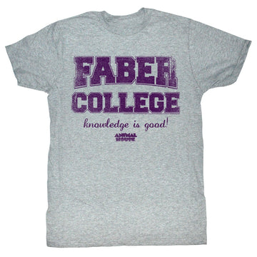 Animal House Mens S/S T-Shirt - Purp - Heather Gray Heather