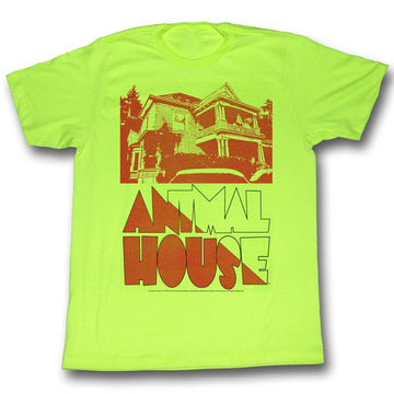 Animal House Mens S/S T-Shirt - Frat House - Heather Neon Mint Heather