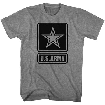 Army Mens S/S T-Shirt - Star Logo - Heather Graphite Heather