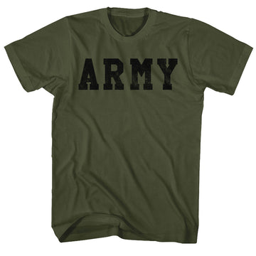 Army Mens S/S T-Shirt - Army - Solid Military Green