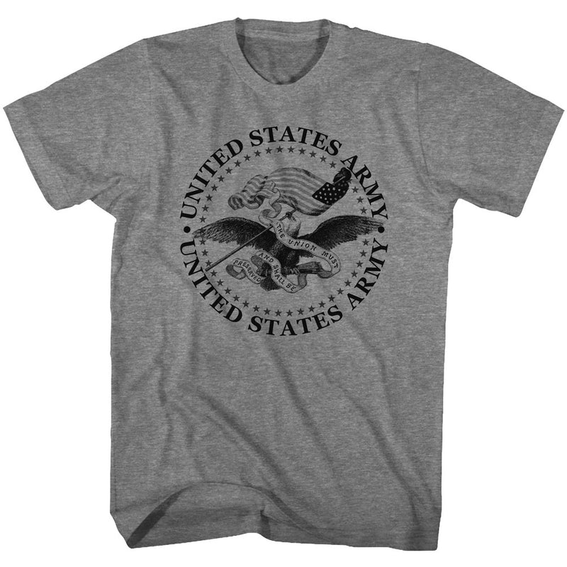 Army Mens S/S T-Shirt - Preserved - Heather Graphite Heather