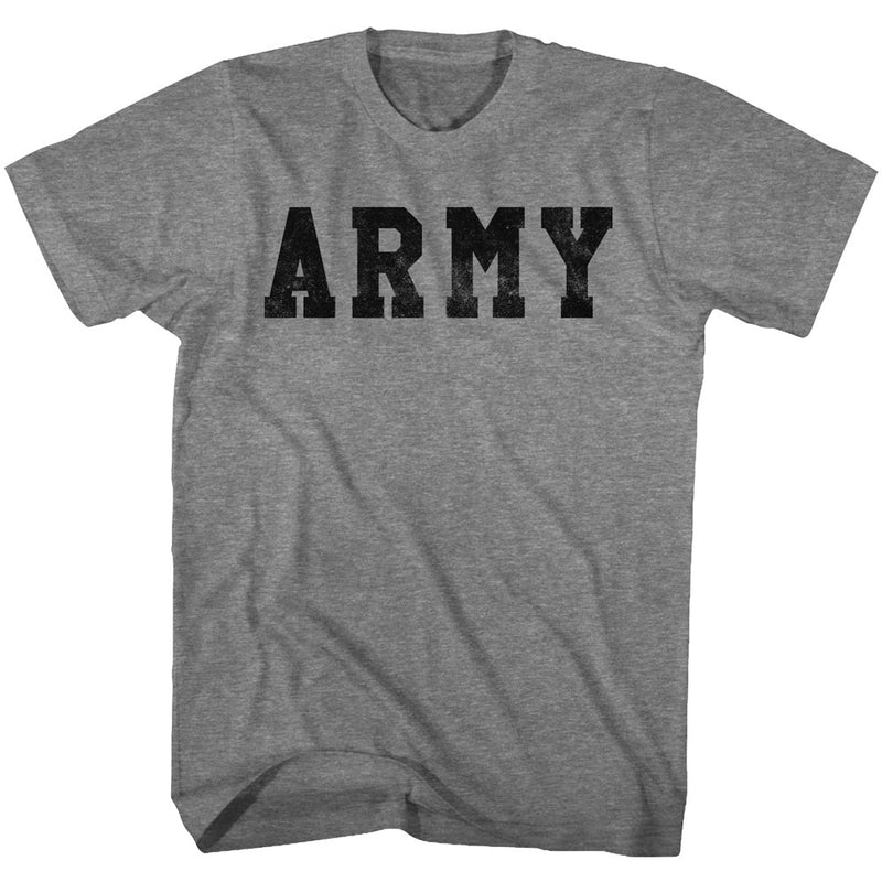 Army Mens S/S T-Shirt - Army - Heather Graphite Heather