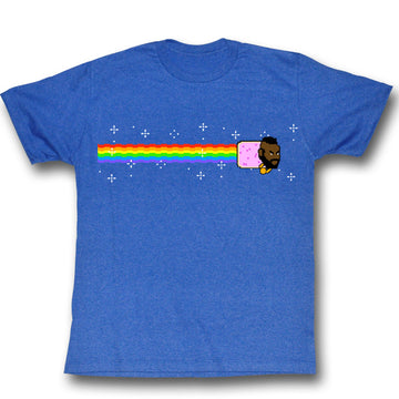 Mr. T Mens S/S T-Shirt - Nyan Nyan Nyan - Heather Royal Heather