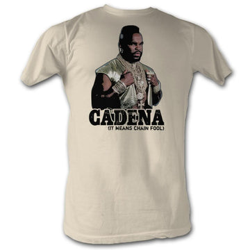Mr. T Mens S/S T-Shirt - Cadena - Solid Natural