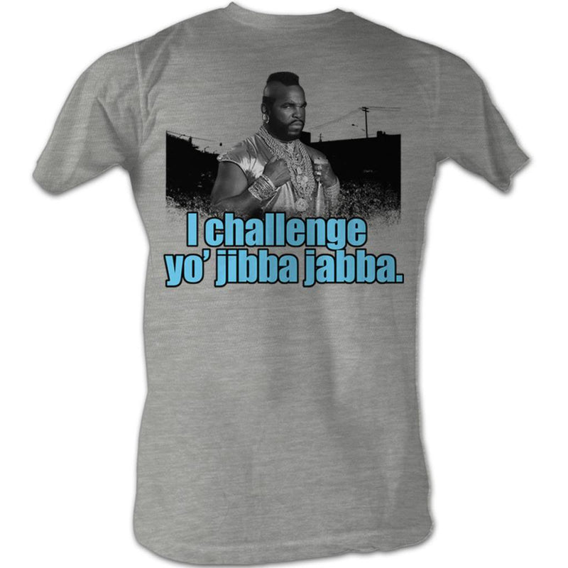 Mr. T Mens S/S T-Shirt - Jibba Jabba - Heather Gray Heather