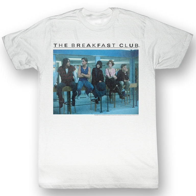 Breakfast Club Mens S/S T-Shirt - Posted Up - Solid White