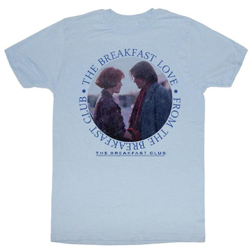 Breakfast Club Mens S/S T-Shirt - Breakfast Love - Heather Light Blue Heather