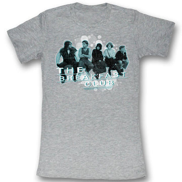 Breakfast Club Girls Juniors S/S T-Shirt - Bubbles - Heather Gray Heather