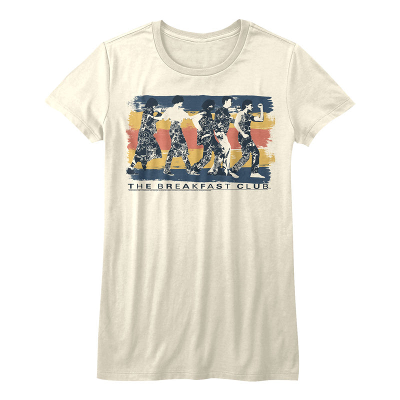 Breakfast Club Girls Juniors S/S T-Shirt - Dance Away - Solid Natural
