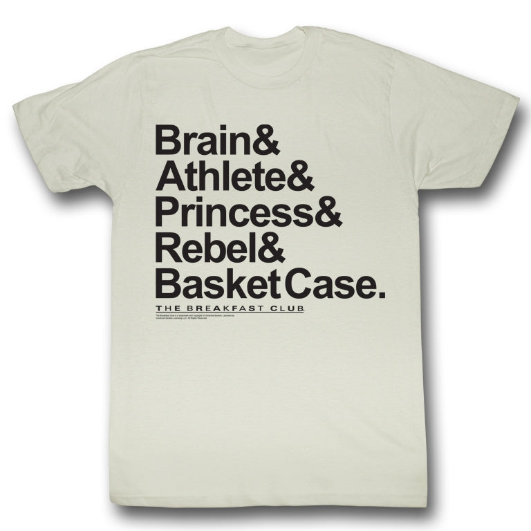 Breakfast Club Mens S/S T-Shirt - New Names - Solid Natural
