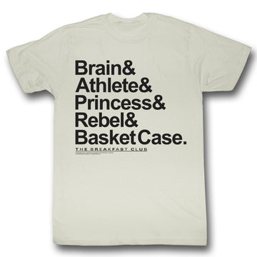 Breakfast Club Mens S/S T-Shirt - New Names - Solid Natural