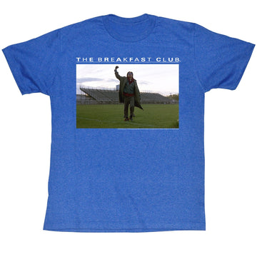 Breakfast Club Mens S/S T-Shirt - Football Fields - Heather Royal Heather
