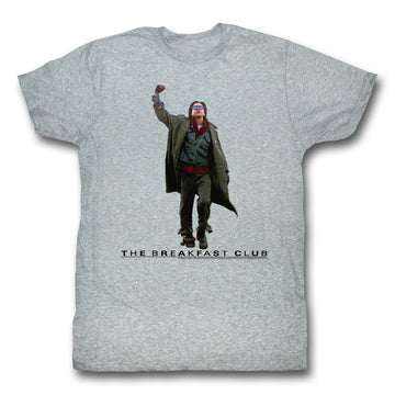 Breakfast Club Mens S/S T-Shirt - Fist Pump Cut Out - Heather Gray Heather