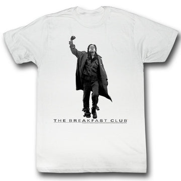 Breakfast Club Mens S/S T-Shirt - Vintage Guy - Solid White