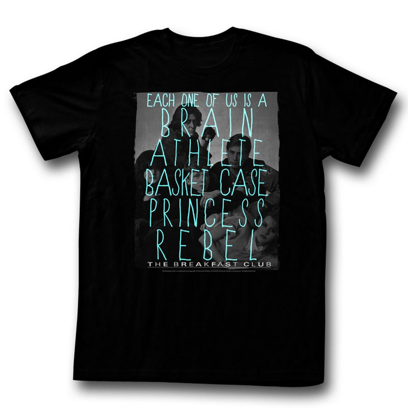 Breakfast Club Mens S/S T-Shirt - Idk - Solid Black