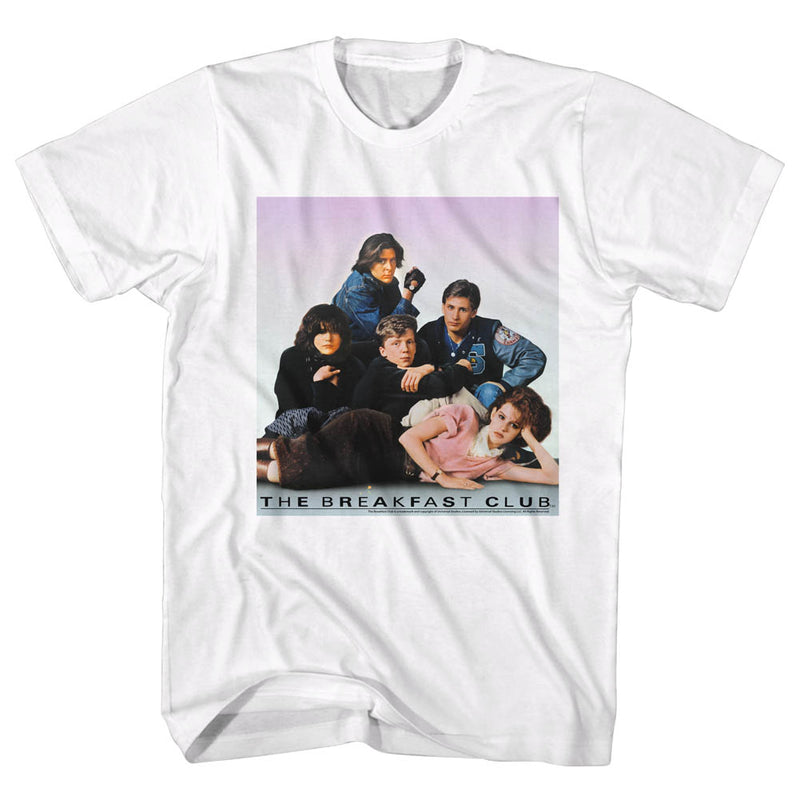 Breakfast Club Mens S/S T-Shirt - Club Pic - Solid White