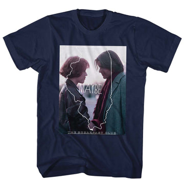 Breakfast Club Mens S/S T-Shirt - Maybe - Solid Navy