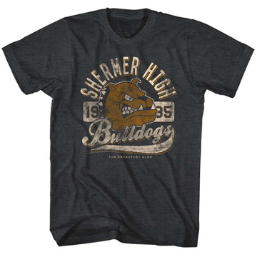Breakfast Club Mens S/S T-Shirt - Bulldog - Heather Black Heather