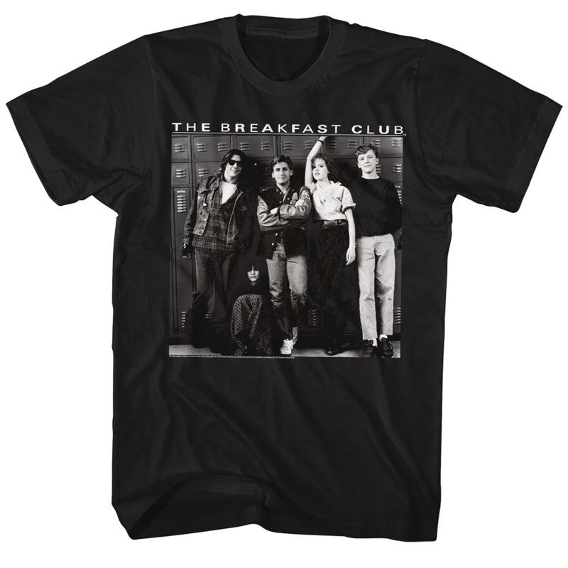 Breakfast Club Mens S/S T-Shirt - Bee Ehn Doubleyoo - Solid Black