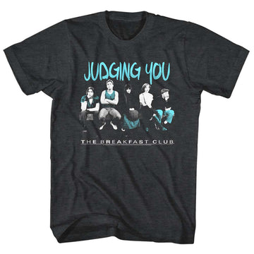 Breakfast Club Mens S/S T-Shirt - Judging You - Heather Black Heather