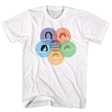 Breakfast Club Mens S/S T-Shirt - Venn Diagram - Solid White