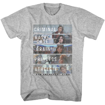 Breakfast Club Mens S/S T-Shirt - Bf Club - Heather Gray Heather