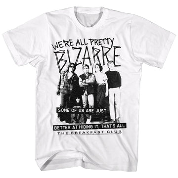 Breakfast Club Mens S/S T-Shirt - Pretty Bizarre - Solid White