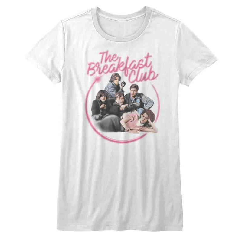 Breakfast Club Girls Juniors S/S T-Shirt - Airbrush - Solid White
