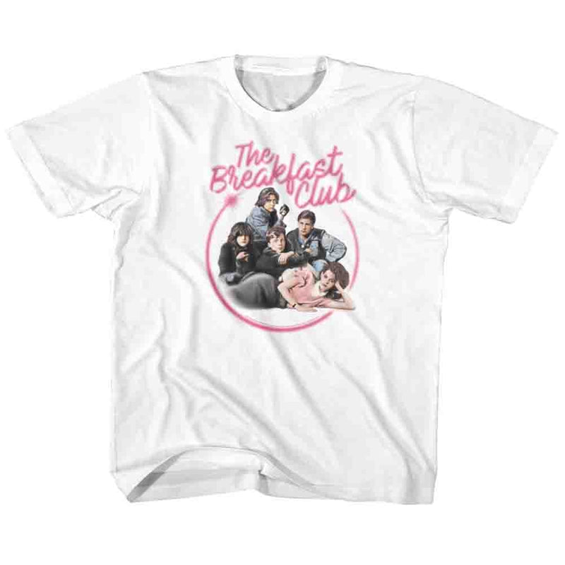 Breakfast Club Toddler S/S T-Shirt - Airbrush - Solid White