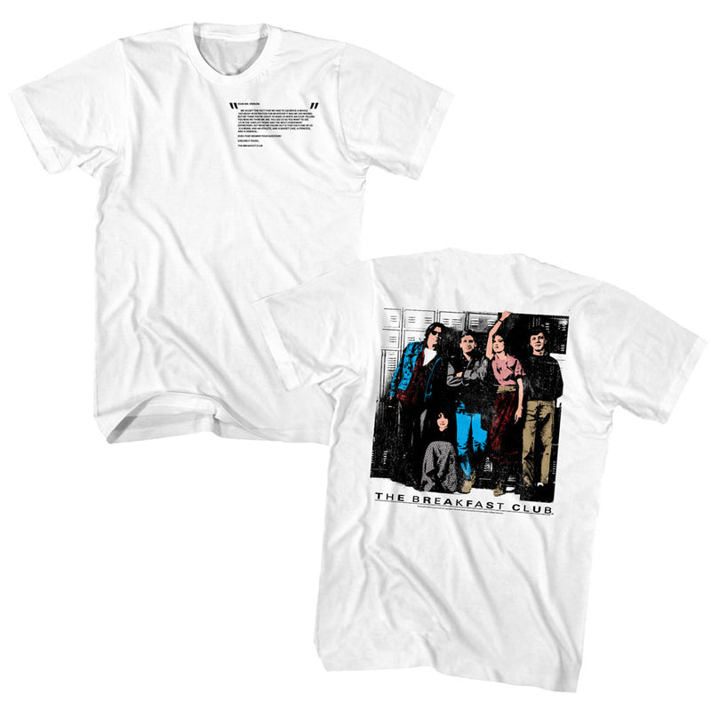 Breakfast Club Mens S/S T-Shirt - Club Letter - Solid White