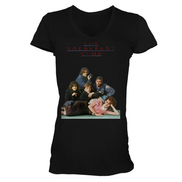 Breakfast Club Girls Juniors S/S T-Shirt - Poster - Solid Black