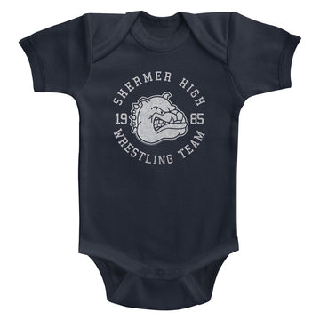 Breakfast Club Infant S/S Bodysuit - Wrestling Team - Solid Navy