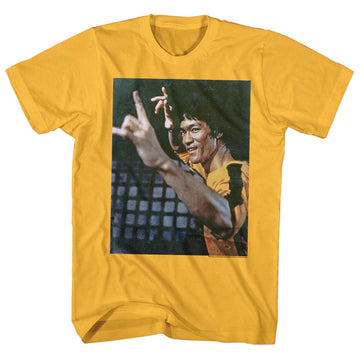 Bruce Lee Mens S/S T-Shirt - Waaaaah - Solid Ginger