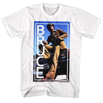 Bruce Lee Mens S/S T-Shirt - Bruce - Solid White
