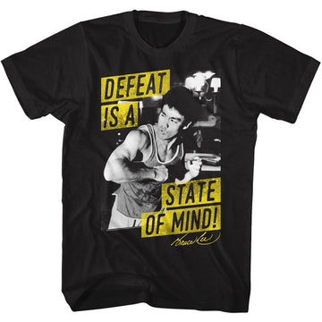 Bruce Lee Mens S/S T-Shirt - Mind State - Solid Black