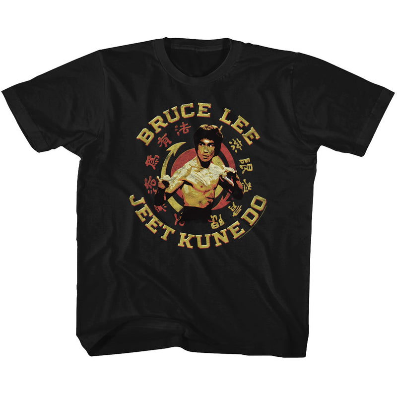 Bruce Lee Youth S/S T-Shirt - Jkd Master - Solid Black