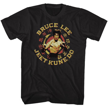 Bruce Lee Mens S/S T-Shirt - Jkd Master - Solid Black