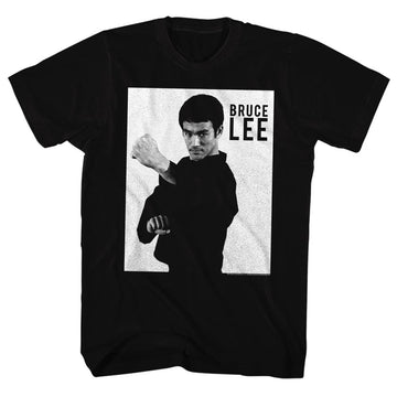 Bruce Lee Mens S/S T-Shirt - Brucelee - Solid Black