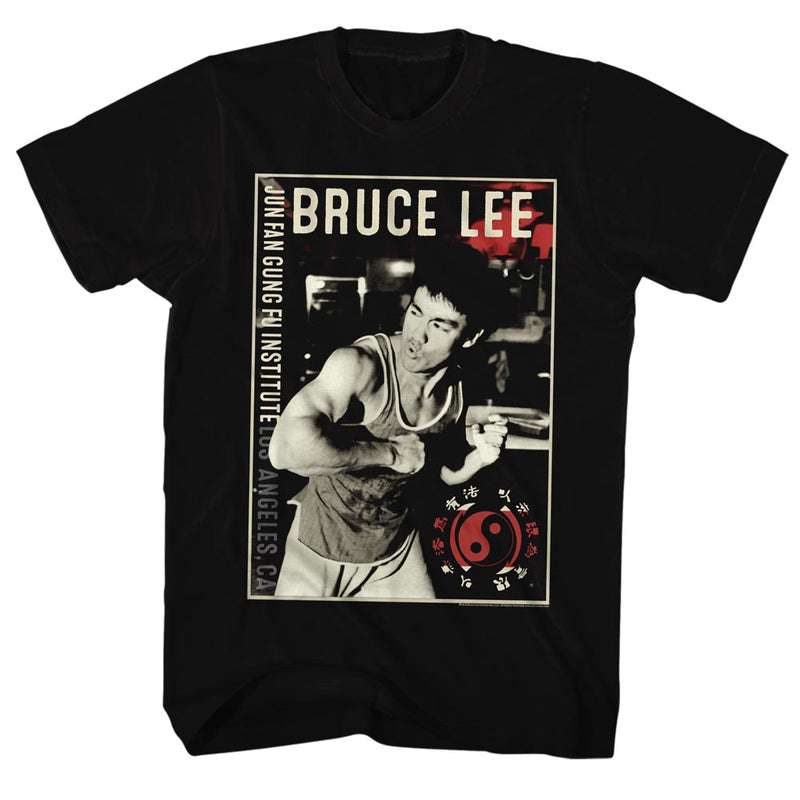 Bruce Lee Mens S/S T-Shirt - Bruce - Solid Black