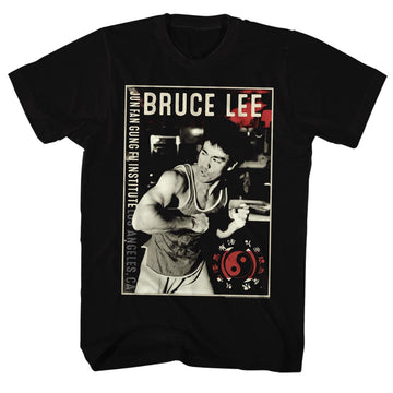 Bruce Lee Mens S/S T-Shirt - Bruce - Solid Black