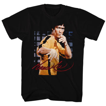 Bruce Lee Mens S/S T-Shirt - Brucelee - Solid Black