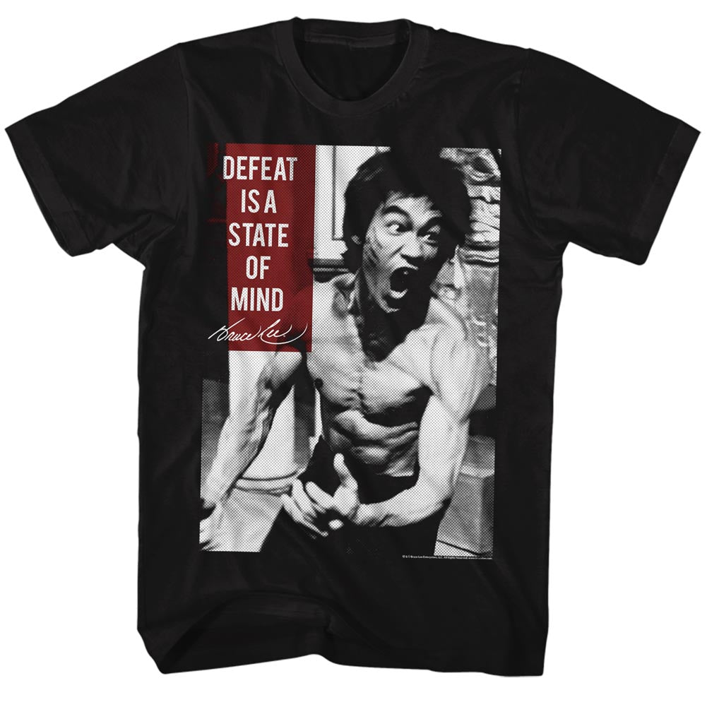 Bruce Lee Mens S/S T-Shirt - Stateofmind - Solid Black