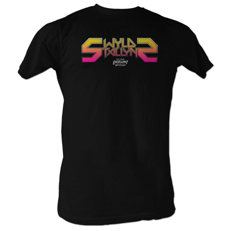 Bill And Ted Mens S/S T-Shirt - Stallyns Wild - Solid Black