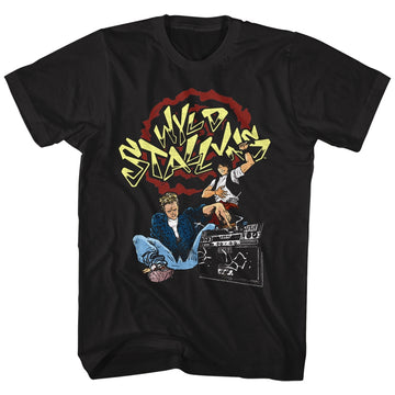 Bill And Ted Mens S/S T-Shirt - El Stallyns - Solid Black