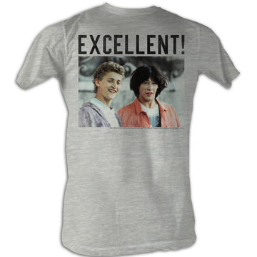 Bill And Ted Mens S/S T-Shirt - 4 Square - Solid White